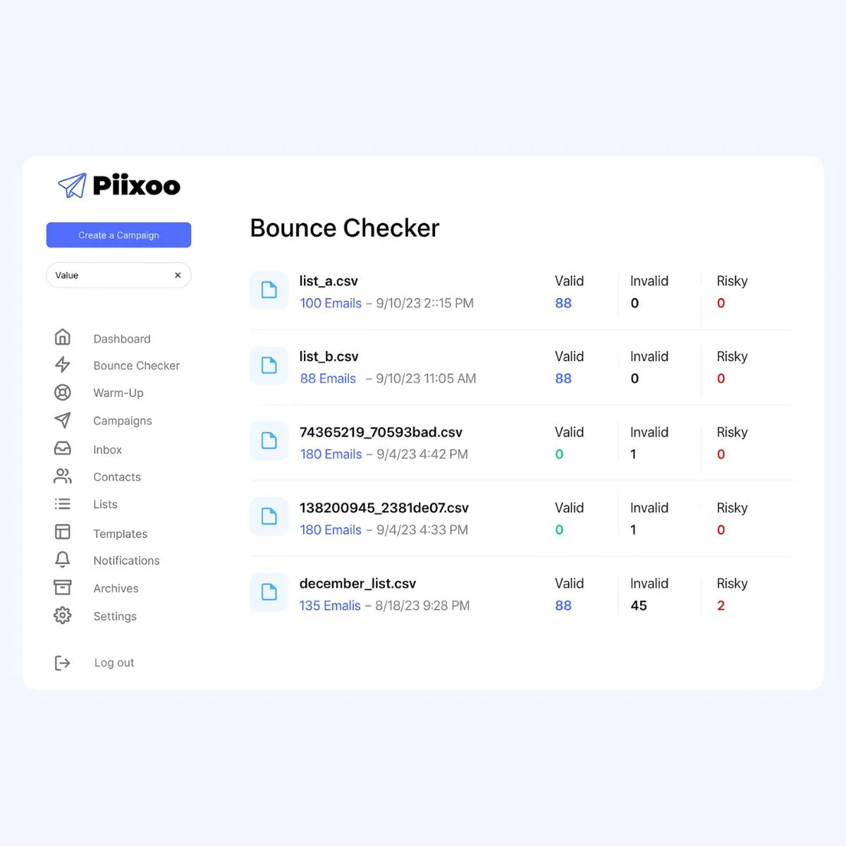 Piixoo Email Automation Bounce Checker 2